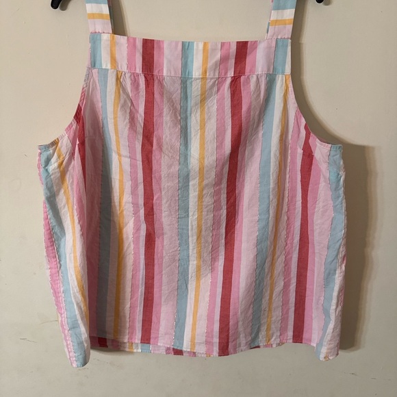 Striped Multicolor Sleeveless Top - Picture 4 of 5